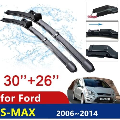 Car Wiper Blades for Ford S-Max MK1 Smax S max 2006~2014 Front Window Windshield Windscreen Car Accessories 2007 2008 2009 2010