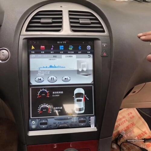 Car Radio Player GPS Navigation PX6 12.1 Tesla Bluetooth Screen Android 9 Multimedia For LEXUS ES350 ES ES240 Stereo Head Unit