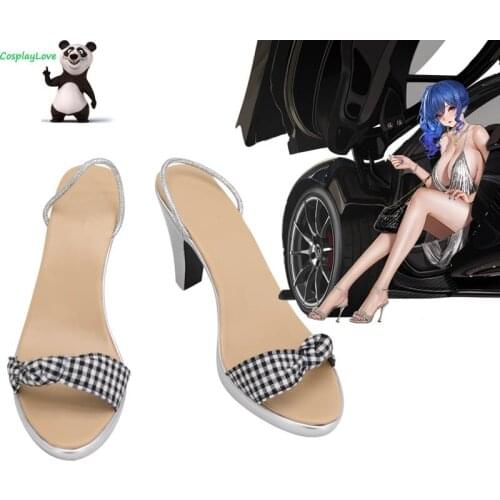 CosplayLove Azur Lane St. Louis Luxury Handle White Shoes Cosplay Long Boots Leather Custom Made For Halloween Christmas