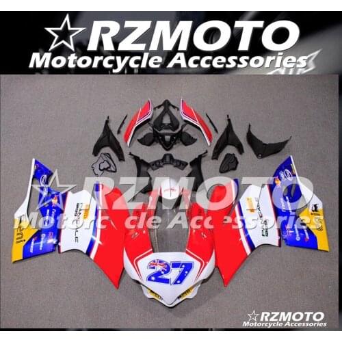 Injection New ABS Whole Fairings Kit Fit for Ducati 959 1299 2015 2016 2017 2018 Panigale 15 16 17 18 Bodywork set Red blue 27
