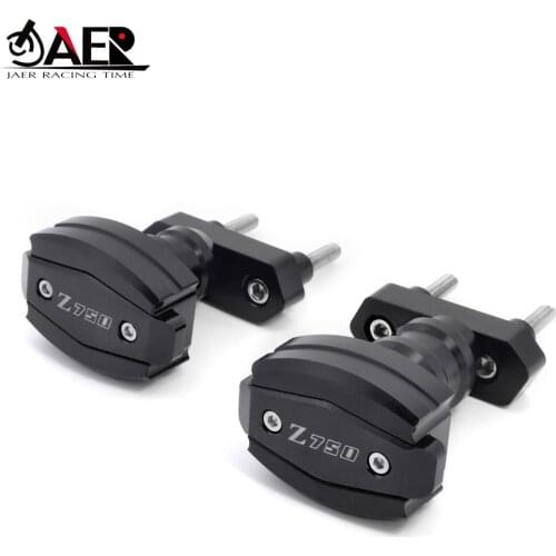 JAER CNC Frame Slider Crash Pad Falling Protector Guard for Kawasaki Z750 2007-2012 Z750R 2011-2012 Engine Protection Cover