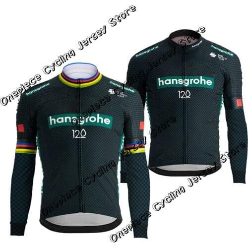 2021 World Champion Boraful Hansgrohe Cycling Jersey Fance Tour Long Sleeve Summer Clothing Road Bike Shirt Bicycle MTB Maillot