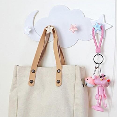 Children Room Girls Room Clothes Hooks Nail-Free Decorative Hooks Cupboard Hooks