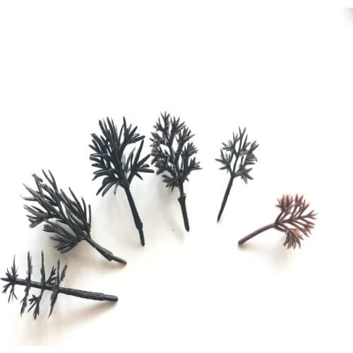 30Pcs Plastic Model Tree 3-5cm Trunk Without Leaves For Miniature Ho Scale Train Railway Railrow Railroad Wargame Layout Diorama