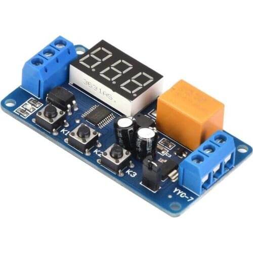 Time Delay Module LED Display Timer Relay 3V 3.7V 4.5V 5V 6V Signal Cycle Timing Switch Multi-Functional Adjustable