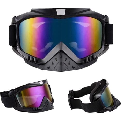 Motorcycle goggles helmet glasses, nose protection, motorcycle helmet glasses mask off-road motorcycle goggles ski windproof