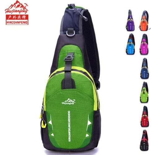 Unisex Nylon Chest Crossbody Shoulder Bag Outdoor Sports Leisure Bag