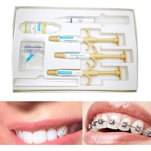 New Dental Orthodontic Brackets Braces Glue Bonding Self Cure Adhesive Paste One Step Bonding Kit