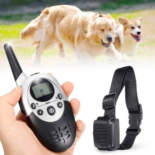 Pet Dog Training Collar Pet Training Collar Dog Trainer Waterproof Rechargeable Remote Vibration Sound Shock Anti bark Two Dogs