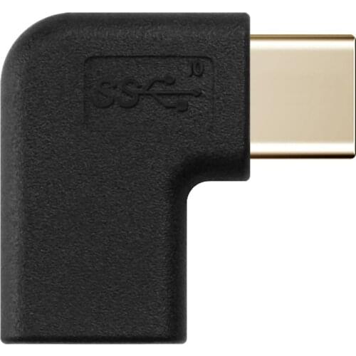 LBSC 90 Degree Right & Left Angled USB-C USB 3.1 Type C Male to Female Extension Charging & Sync Data Adapter