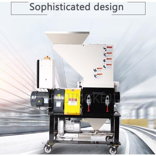 Plastic Grinder Slow Machine Side Plastic Crusher Low Speed Low Noise Overload Power Off Equipment Less Dust Recycle Machine