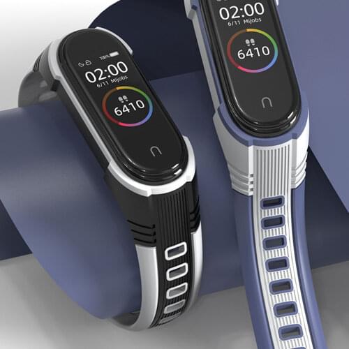 For Xiaomi Mi Band 5 4 3 Silicone Wrist Strap Replacement Strap for Mi Band4 Band3 Band5 Wrist Bands Bracelet Straps