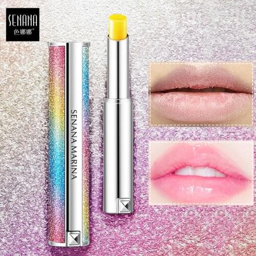 SENANA Starry sky Discoloration Lipstick Moisturizing Nourishing Lip Balm Long-lasting Improve peel Lip care make up cosmetic