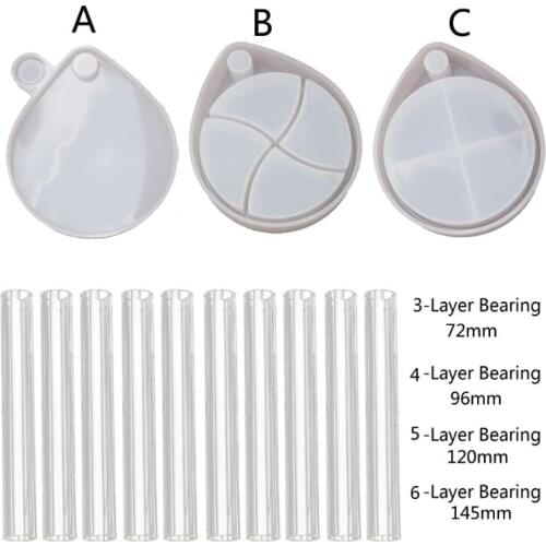 Teardrop Rotating Jewelry Box Resin Mold 3-Tiered Tray Jewelry Storage Art Mold