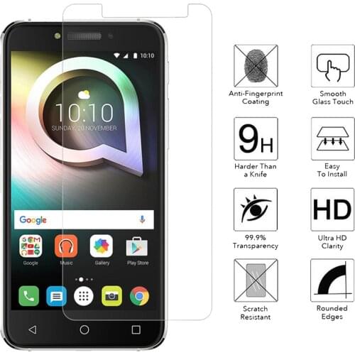 2pcs/lot 9h 0.26MM 2.5D Tempered Glass Screen Protector Coque Cover Case for Alcatel shine lite 5080x Protective Film capa para