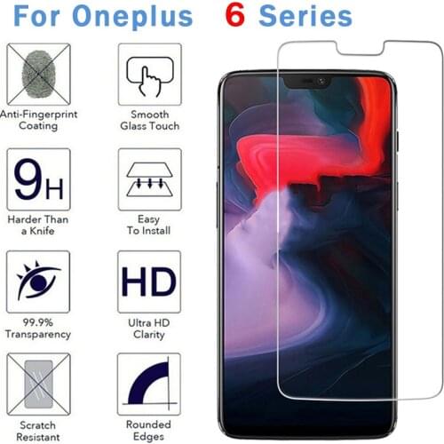 Tempered Glass For OnePlus 6 Screen Protector Protective Premium Screen Transparent Glass
