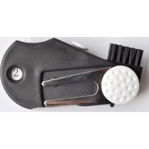 1pc 5In1 Score Counter Training Aid Foldable Multifunctional Lawn Golf Divot Tool Portable Accessories Putting Green Fork Repair