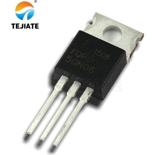 10Pcs/lot FQP50N06 TO220 50N06 MOSFETl FQP50N06