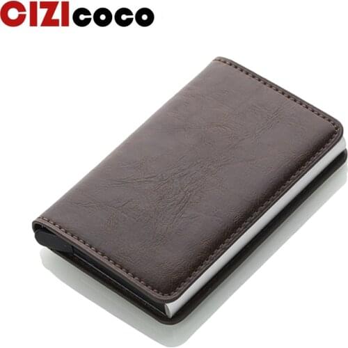 2019 Fashion Credit Card Holder Anti-theft Card Holder Aluminum Slim Short Card Holder RFID Blocking Card Wallet