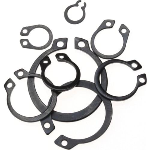 30/60pcs inner parts Seeger C-clip pressure washers carbon steel safety retaining ring M3 M4 M5 M6 M8 M16