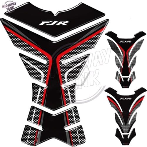 3D Carbon-look Motorcycle Tank Pad Protector Decal Stickers Case for yamaha FJR 1300 FJR1300 A AS ABS