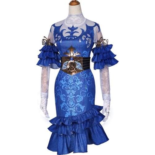 Anime Identity V Emily Dyer Cosplay Costume Dress Gloves Girdle Socks Earrings Daily Carnival Party Festival Uniform Brand New