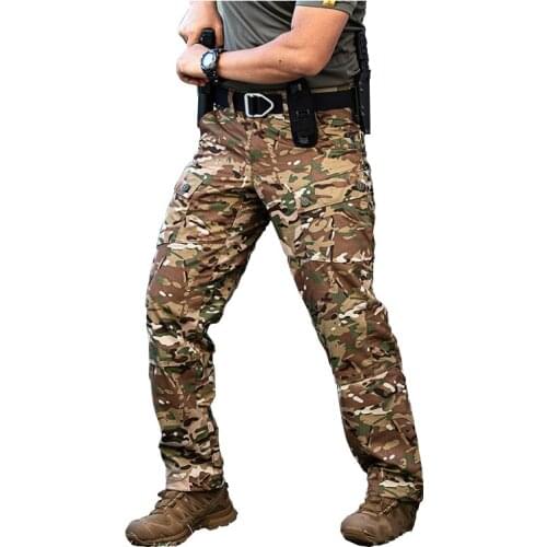 Army Airsoft Cargo Pant CP Camouflage Big Size Combat Water-repellent Casual Breathable Men Military Tactical Pant