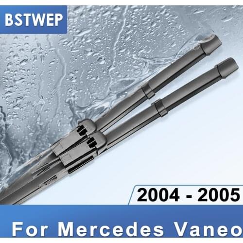 BSTWEP Wiper Blades for Mercedes Benz Vaneo W414 26"&24" Fit Pinch Tab Arms 2004 2005