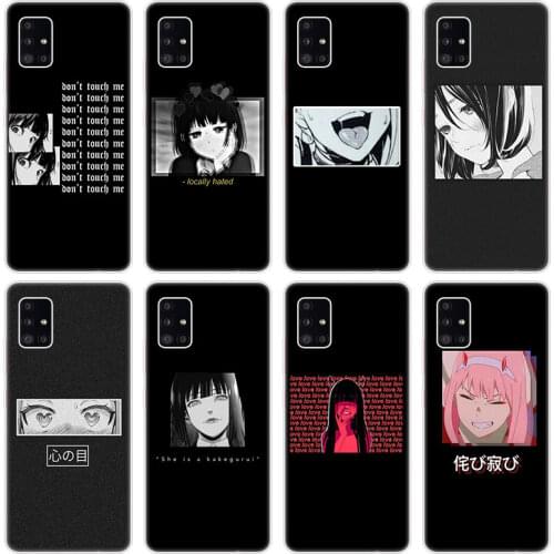 LEWD Sad Japanese Anime Case for Samsung Galaxy A12 A02 A03S A21S A22 A32 A52 A72 A82 Quantum 2 S21 Plus FE Ultra M02S M12 Cover
