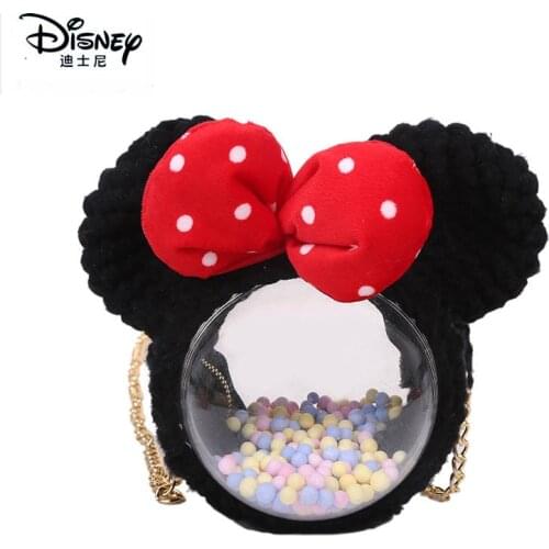 Disney Mickey Mouse Minnie Mouse Shoulder Bag Girl Coin Purse Fashion Wallet New Handbag Leisure Women Shopping Bags