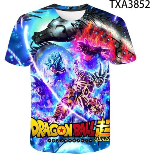 Cartoon Anime DBZ Dragon 3D T Shirts Casual Boy girl Kids Streetwear Print T-shirt Men Women Children Cool Tops Tee