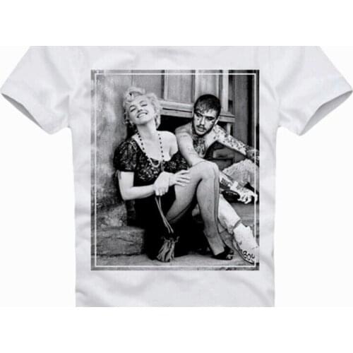 Unique Design Hip Hop Marilyn Monroe Lil Peep Rapper T-Shirt. Summer Cotton Short Sleeve O-Neck Mens T Shirt New S-3XL