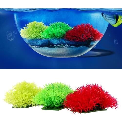 1pcs Artificial Aquatic Plastic Plant 12x9cm Aquarium Water Grass Underwater Landscape Water Weeds Fish Tank Decoration Ornament