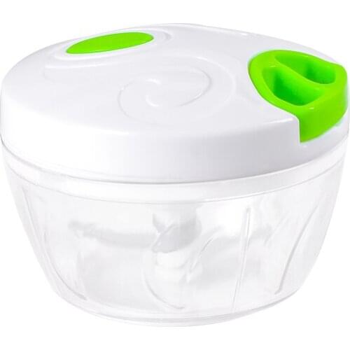 320ML Vegetable Meat Chopper Manual Speedy Chopper for Nuts Herbs Garlic Grinder Cutter Kitchen Cooking Tool