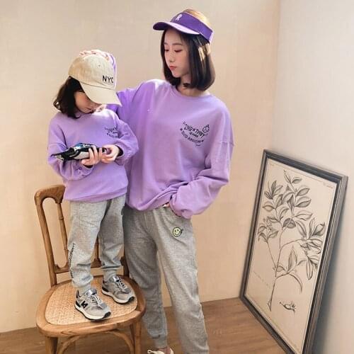 Parent-child Spring and Autumn Suit 2021 New Parent-child Family Sports Suit.If You Need 2pcs，Please Order Two