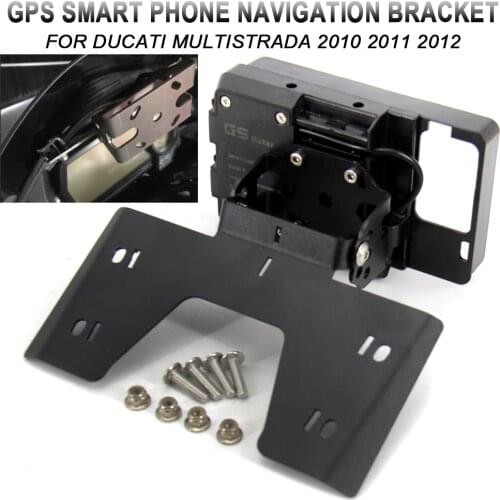 For DUCATI MULTISTRADA 1200 2010 2011 2012 Mobile Phone Navigation Bracket Motorcycle USB Charging Bracket