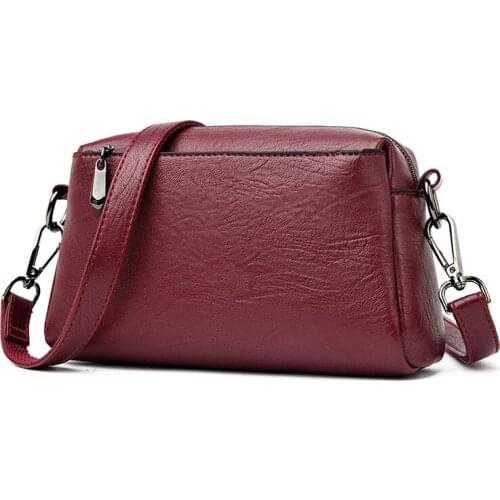Square Crossbody Bags for Women Soft Leather Messenger Bags Girls Sac Solid Shoulder Bag Female Brand Handbag Sac Designer Bag