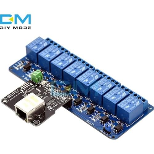 Ethernet Control Module Lan Wan Network Web Server RJ45 Port 16 Channel Relay Is Ethernet Controller Board.RJ45 Interface