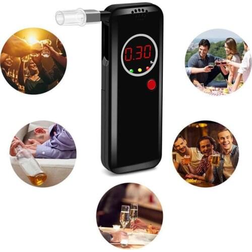 Personal Use Alcohol Accurate Measurement Alcohol Breath Tester Fast Respond Bralizer Breathalyser Device with LCD Screen