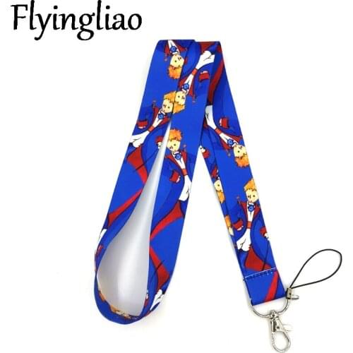 Little Prince Neck Keychain Necklace Webbings Ribbons Anime Cartoon Neck Strap Lanyard ID badge Holder Keychain Lanyards Anime