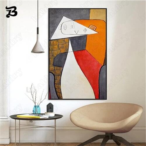 Modern Abstract Oil Painting Simple Style Light Luxury Crafts Home Decoration Geometric Art for Living Room Wall Decoration