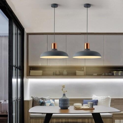 Modern Nordic Ambit Pendant Lights Denmark Colored Macaron Aluminum Led Pendant Lamp Kitchen Restaurant Light Ceiling Fixtures