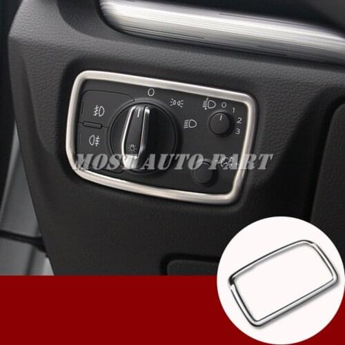 Interior Headlight Switch Button Frame Cover Trim For Audi Q2 GA 2016-2021 Car accesories interior Car decoration
