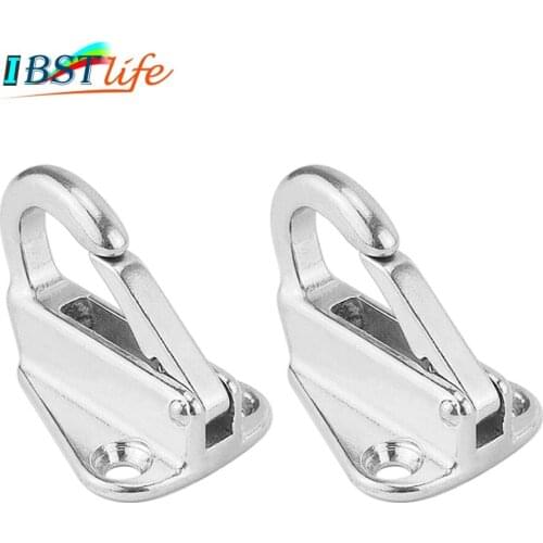 2PCS IBST LIFE 43mm Stainless Steel 316 Fending Hook Fender Spring Hook Snap Attach Rope Boat Sail Tug Ship marine Hardware
