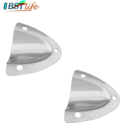 2PCS Marine Grade Stainless Steel Midget Clam Shell Wire Cable Vent Cover hose for Rowing Boat Marine Yacht Surfing Water Sport