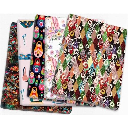 50*145cm Floral Fabric for Tissue Kids Home Textile Patchwork Cloth DIY Sewing Quilting Curtain Bedding,c15970