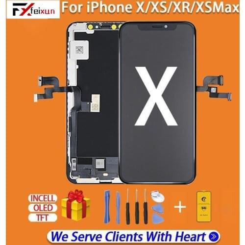 AAA +++High quality for iPhone 5 5S 6 6plus 6S 6S plus 7 7plus 8 plus LCD, replaceable 3D touch screen assembly OLED True Tone