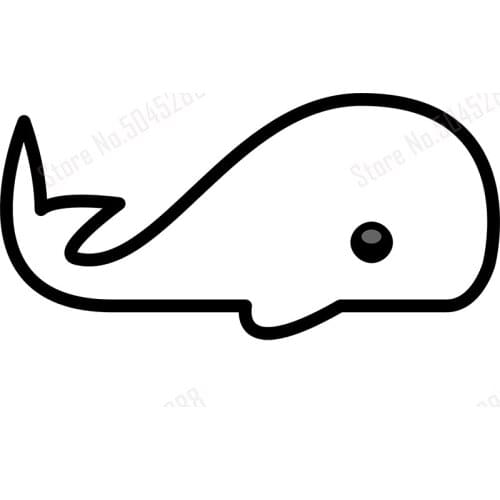 Baby Whale Auto Car Decals Baby Whale Auto Decals Whale Wing Decals Decorate Car Notebook H175