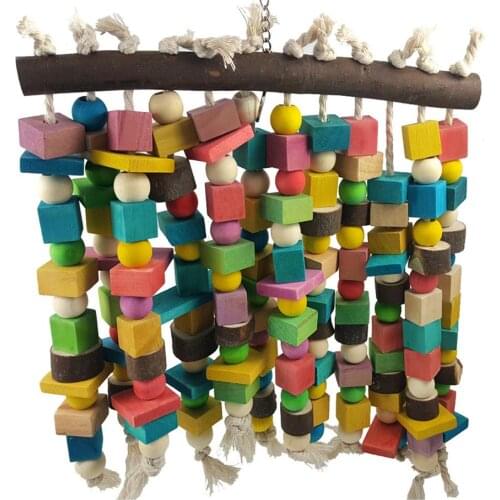 Large Bird Chewing Toy, Parrot Bird Toys Big Parrot Cage Bite Toys, for African Grey Macaws Cockatoos