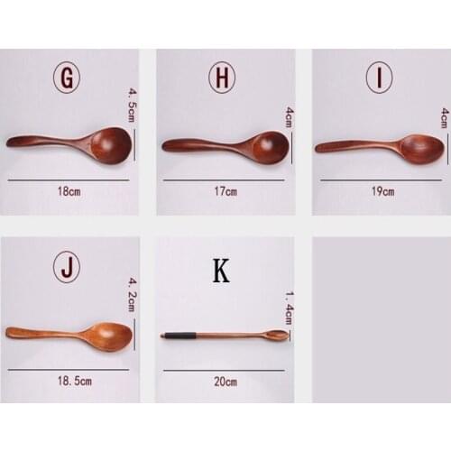 200pcs/lot Can Customize Logo Wooden Spoons Tableware Tea Coffee Dessert Wood Spoon Japanese Style Catering Spoon 11 styles